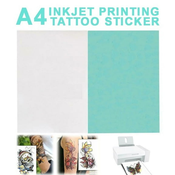 Bestope A4 Temporary Tattoo DIY Printing Paper Transfer Decal Papers for Inkjet Printer