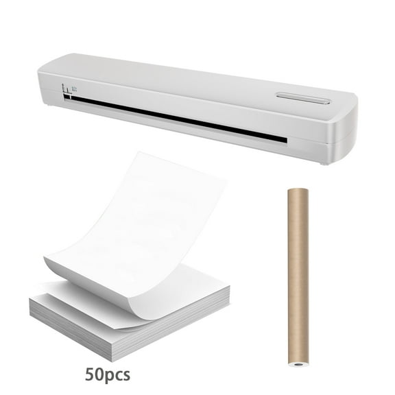 A4 Thermal Printer Paper, Self-Adhesive Direct Thermal Labels for Most Thermal Printer, 50 sheets of printing paper