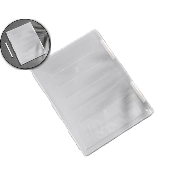 A4 Thin Plastic Document Storage Box with Lid, A4 Transparent Plastic Storage Box Clear Document File Organizer Case for Office