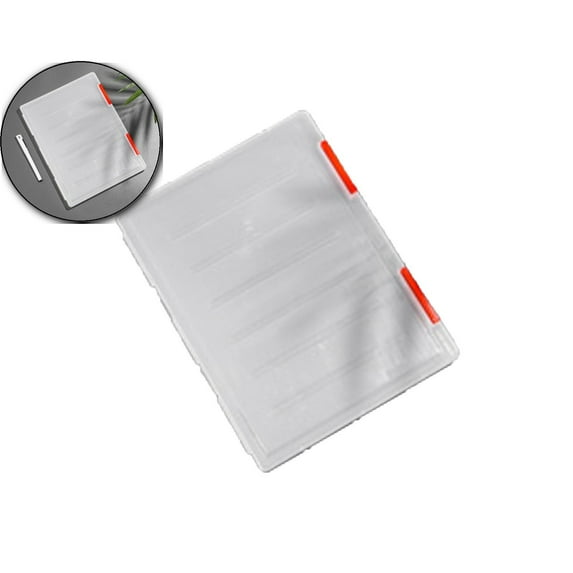 A4 Thin Plastic Document Storage Box with Lid, A4 Transparent Plastic Storage Box Clear Document File Organizer Case for Office