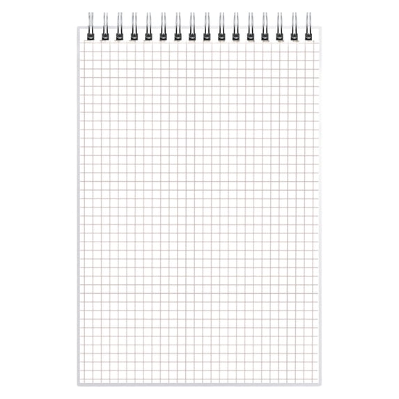 A4 Top Spiral Notebook, Thickened Horizontal Grid Book, Wirebound Writing Pad, 80 Sheets Top Bound Notebook, Graph Paper Notebook, No Bleed Smooth Paper for Office Meeting Note Taking Daily Journal