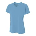 thumbnail image 1 of A4 Topflight Heather Tee For Women in Lt Blue | NW3381, 1 of 3