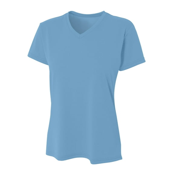 A4 Topflight Heather Tee For Women in Lt Blue | NW3381