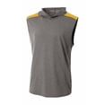 thumbnail image 1 of A4 Tourney Sleeveless Hooded Tee For Men in Heather/Gold | N3031, 1 of 2
