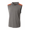 thumbnail image 1 of A4 Tourney Sleeveless Hooded Tee For Men in Heather/Orange | N3031, 1 of 2