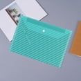 thumbnail image 1 of A4 Transparent Document Bag | Thickened Waterproof Plastic File Folder | Snap Buckle Closure | Holds 200 Sheets | Heat-Sealed Edges | 12.8x9in | Archive Storage Organizer, 1 of 4