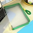 thumbnail image 1 of A4 Transparent Document Organizer Bag | Zipper Closure | Fireproof | 32.5x23.5cm | Spacious File Storage Pouch | Paper, Receipt & Office Supplies Holder | Portable Classification Solution, 1 of 3