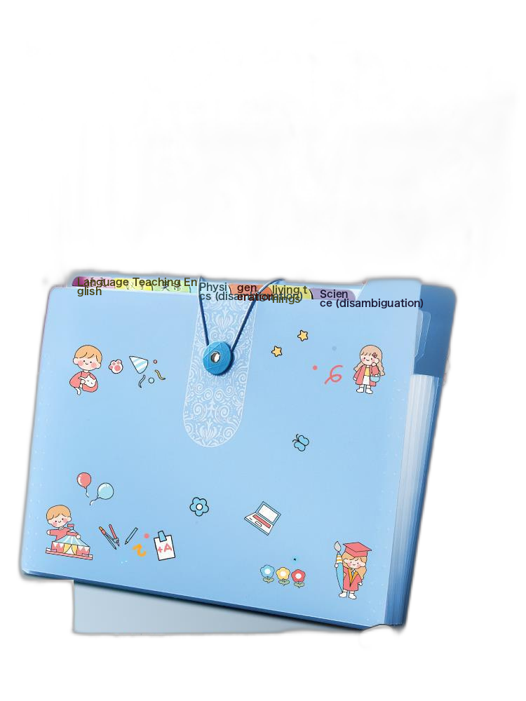 A4 Transparent Pages Folder Multi Layer Wind Piano Folder Storage And