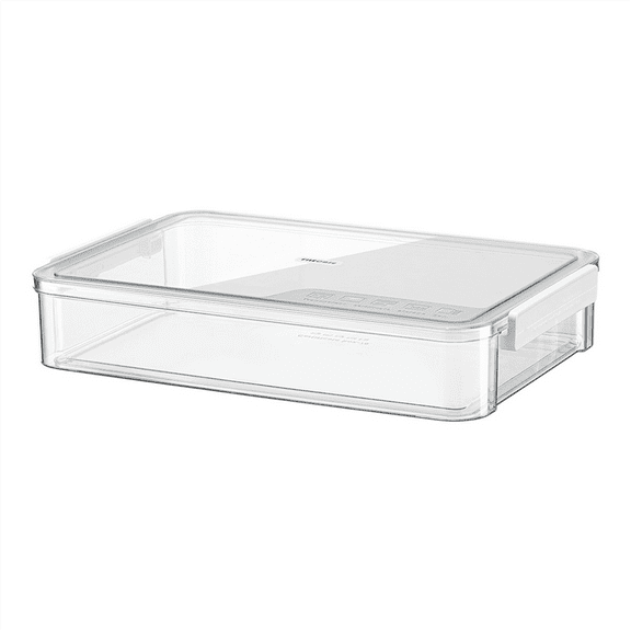 A4 Transparent Storage Box Portable Plastic Document Stationery Jewelry Case School Home Office Supplies White