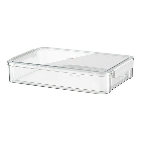 A4 Transparent Storage Box Portable Plastic Document Stationery Jewelry Storage Case School Home Office Supplies White