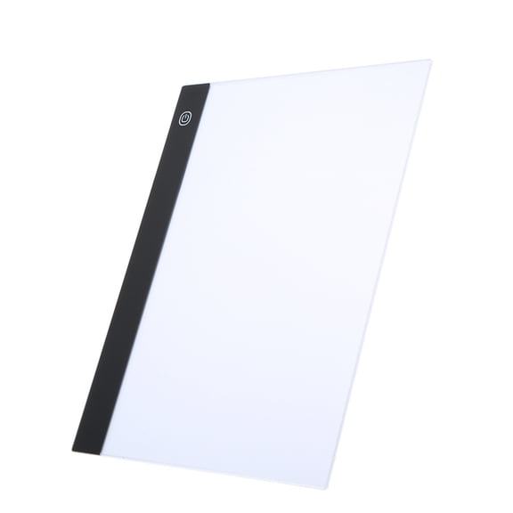 A4 Ultra Thin Light Box Tracing Board 3 Levels Dimmable Brightness Adjustable LED Copy Pad Graphic Tablet with Grid for Drawing Sketching Painting 13.6 Inches / 34.5 cm Black