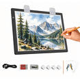 thumbnail image 1 of Elice A4 Ultra-thin Light-up Tracing Pad Diamond Art Lightbox with 4 Clips, Light Copy Board Tracing Table for Drawing Sketching Animation, 1 of 10