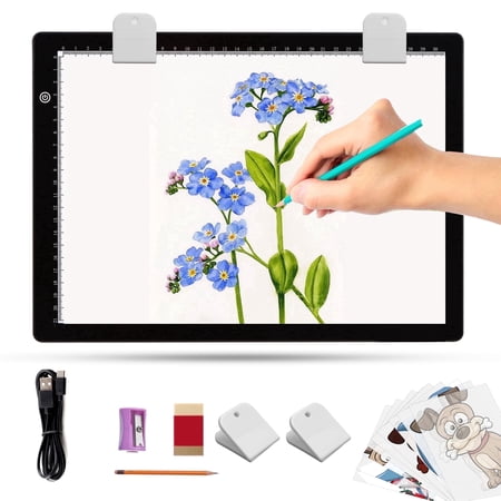 KOBAIBAN Ultra-thin A4 Tracing Light Board, Stepless Dimming Light Tracing Pad, Artcraft A4 LED Light Box Tracer for Diamond Painting, Sketching – USB Powered price history and forecast - KOBAIBAN light board