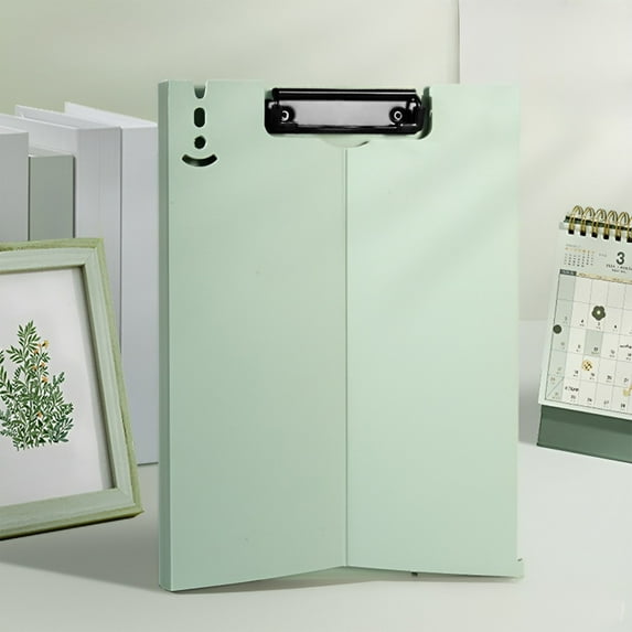 A4 Vertical Clip Board Folder for Writing and Document Storage, Multi-Function Clipboard with Sturdy Plastic Panels, Foldable Desktop Stand, Ideal for Office, School, Meetings, and Outdoor Use