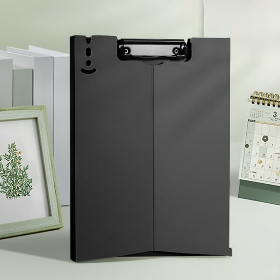 A4 Vertical Clipboard with Storage Compartment, Multi-Function Plastic Writing Board, Pad Clip File Folder for Documents, Test Papers, Meetings, Multicolor, 12.59 x 9.17 in