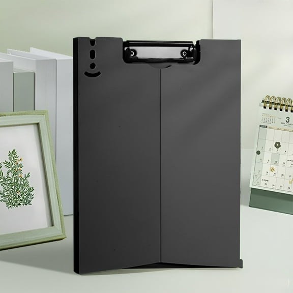 A4 Vertical Clipboard with Storage Compartment, Multi-Function Plastic Writing Board, Pad Clip File Folder for Documents, Test Papers, Meetings, Multicolor, 12.59 x 9.17 in