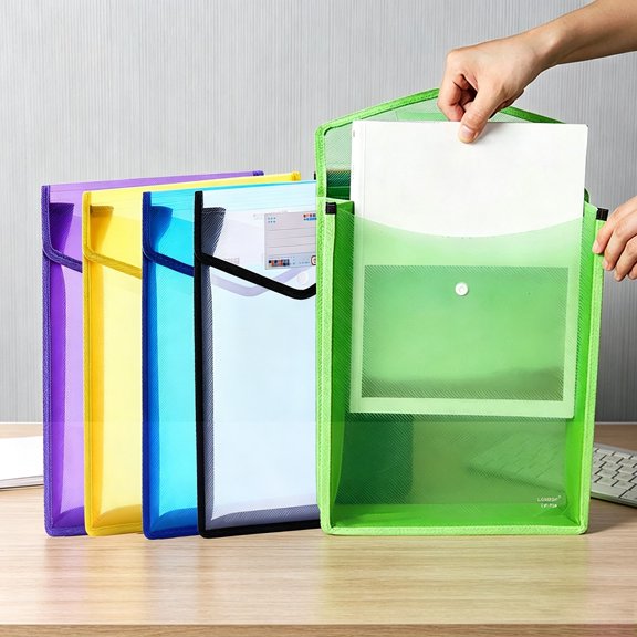 A4 Vertical Color Expanding File Folder, Style B