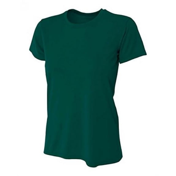 A4 Women's Cooling Performance Crew Short Sleeve T-Shirt, Forest, Small
