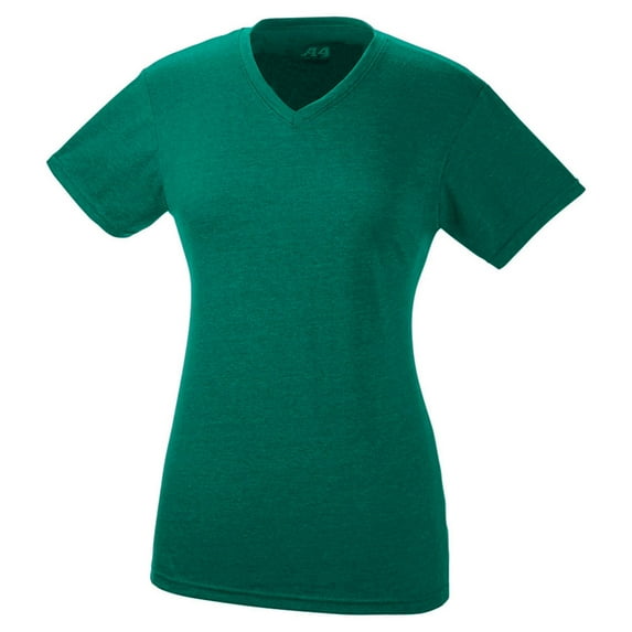 A4 Women's Short Sleeve Fusion Performance V-Neck T-Shirt
