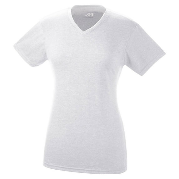 A4 Women's Short Sleeve Fusion Performance V-Neck T-Shirt