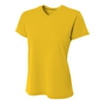thumbnail image 1 of A4 - Women's Sprint Performance T-Shirt - NW3402 - Gold - Size: XS, 1 of 3
