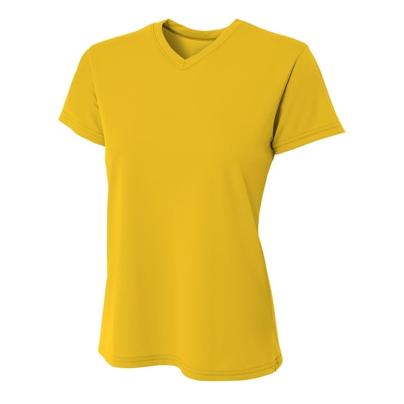 A4 - Women's Sprint Performance T-Shirt - NW3402 - Gold - Size: XS