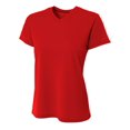 thumbnail image 1 of A4 - Women's Sprint Performance T-Shirt - NW3402 - Scarlet - Size: XS, 1 of 3