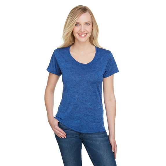 A4 Women's Tonal Space-Dye T-Shirt - NW3010