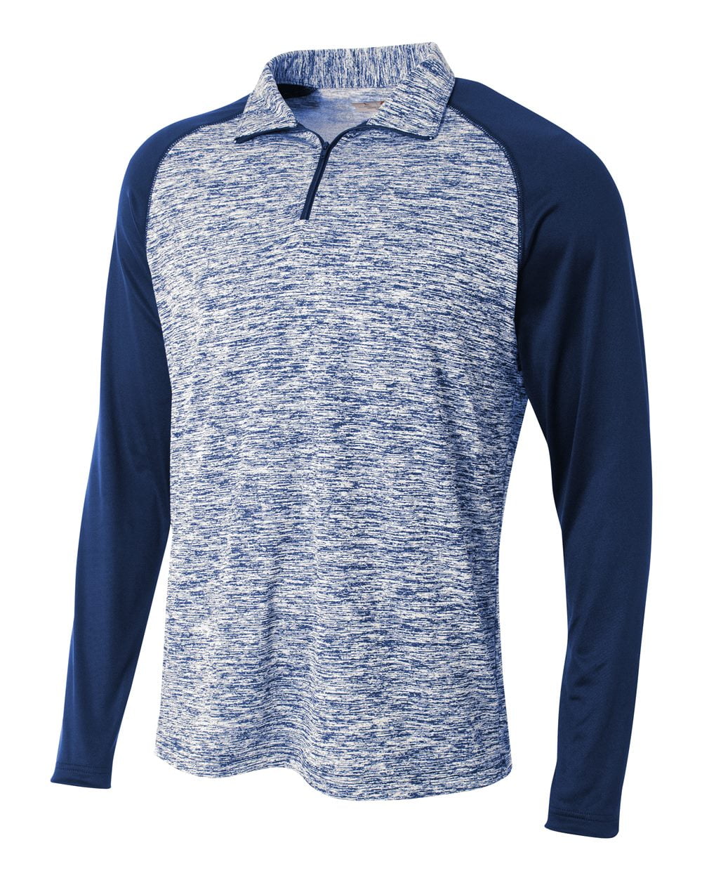 A4 NB4249 Boys Quarter Zip Space Dye - Walmart Business Supplies