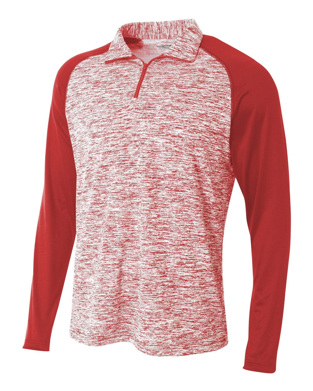 ④ A4 NB4249 Boys Quarter Zip Space Dye - Walmart Business Supplies