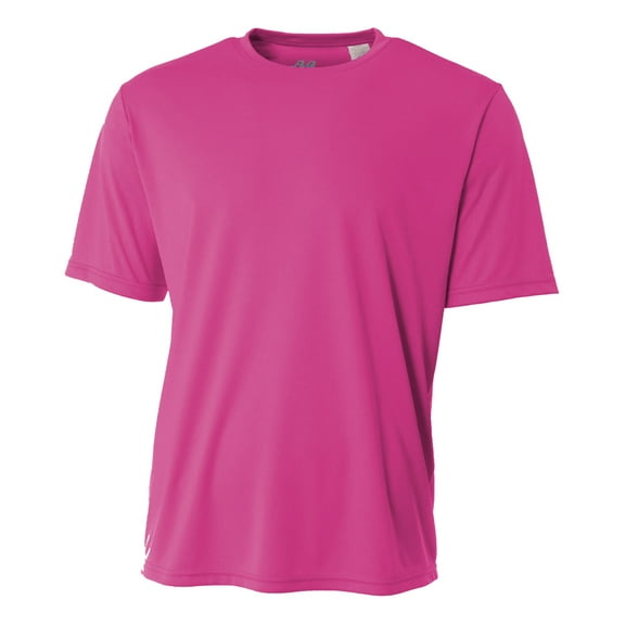 A4 Youth Atheltic Short Sleeve Cooling Performance Crew Neck T-Shirt FUCHSIA, Large, NB3142