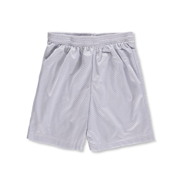A4 Youth Athletic Shorts - silver, l/14-16 (Big Girls)