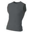 thumbnail image 1 of A4 Youth Compression Muscle For Men in Graphite | NB2306, 1 of 5