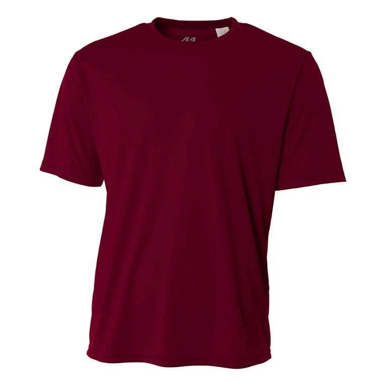 A4 NB3142 YTH SS PERFRMC TEE (MAROON S