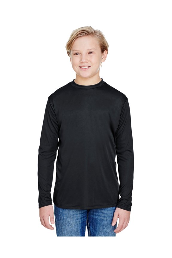 Youth Long Sleeve Cooling Performance Crew Shirt - NB3165
