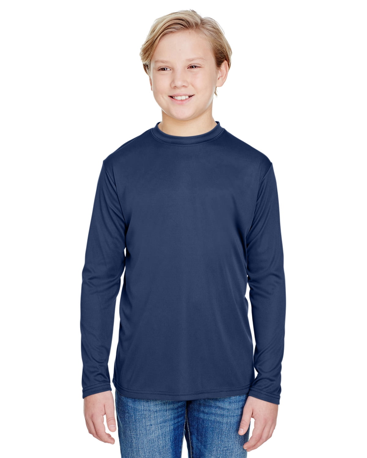 a4 men's cooling performance crew long sleeve tee