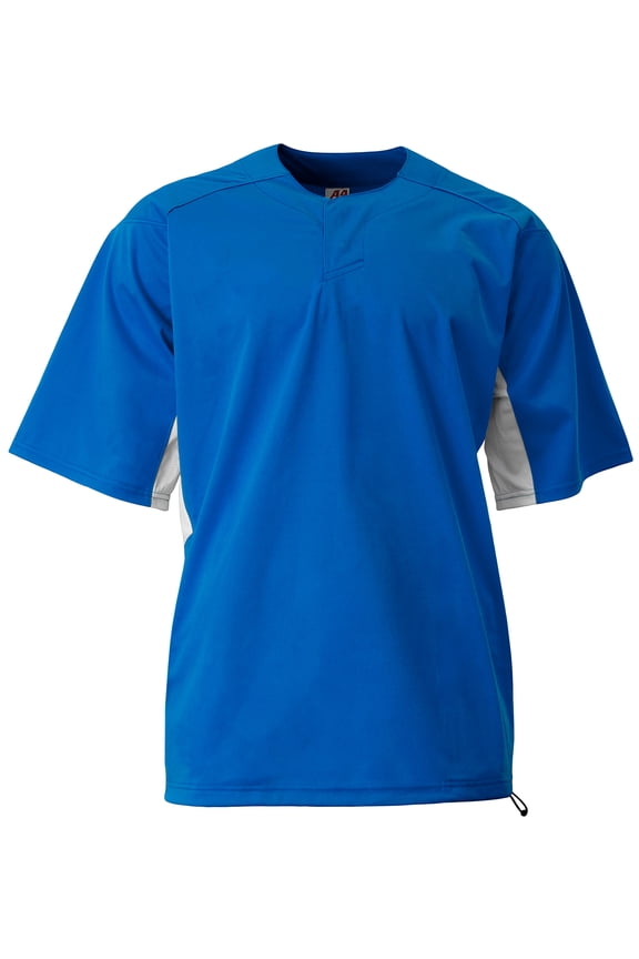 Men's Pro Dna Short Sleeve Baseball Batting Jacket Royal S