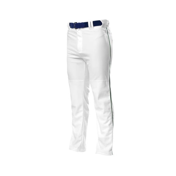 A4 Youth Pro Style Open Bottom Baggy Cut Baseball Pant XS WHITE/FOREST