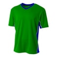 thumbnail image 1 of A4 Youth Short Sleeve V- Neck Atheltic Liga Sports Soccer wear Jersey , KELLY ROYAL, Large, NB3018, 1 of 2