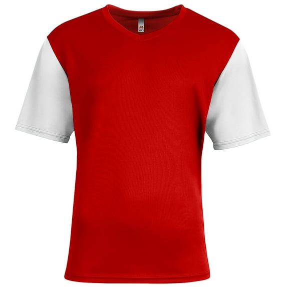 A4 Youth Sprint Color Block V-Neck