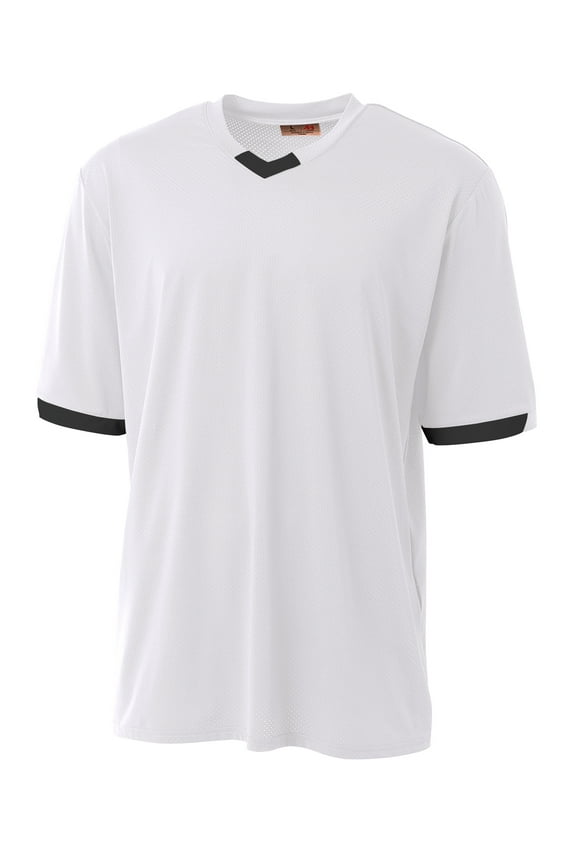 Youth Stretch Pro Baseball Jersey For Youth Male in White/Black | NB3011