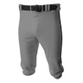 thumbnail image 1 of A4 Youth Style Baseball Knicker Sports Atheltic Performance Pant , GRAY/BLACK, Medium, NB6003, 1 of 2