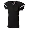 thumbnail image 1 of A4 Youth V-Neck Short Sleeve Breathable Mesh Rollout Sports Football Jersey , BLACK/WHITE, Medium, NB4265, 1 of 2