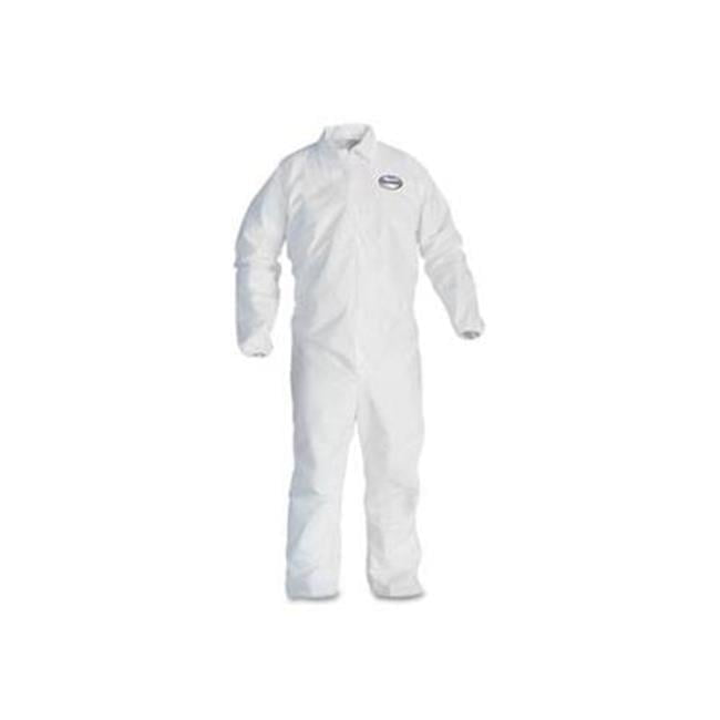 A40 Coveralls, Elastic Wrists/Ankles, X-Large, White A40 Coveralls, Elastic Wrists/Ankles, X-Large, White