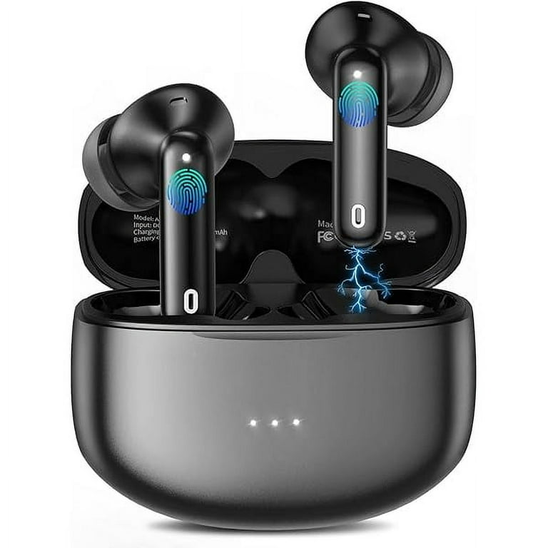 Genérico Auriculares Bluetooth 5.4 Con Cancelación De Ruido ANC, 40H Playtime, IPX7 Impermeables, Sonido Hi-Fi, Ultra Ligeros, Intraurales Deportivos
