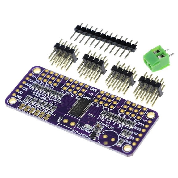 PCA9685 16-Channel 12-Bit I2C PWM Servo Motor Driver Module