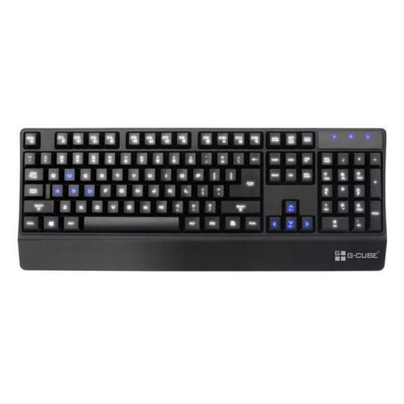 A4tech G-Cube Illuminate Light Gaming Computer Keyboard, Blue & White
