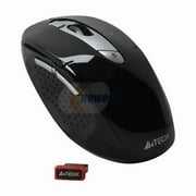 A4tech G11-570HX-1 Rechargeable Lithium Battery Pinpoint Optic Shuttle Series Wireless 2000 Dpi Mouse, Black