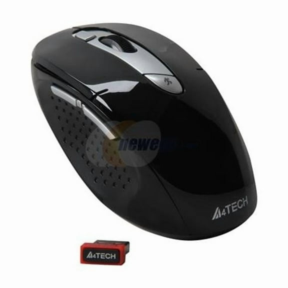 A4tech G11-570HX-1 Rechargeable Lithium Battery Pinpoint Optic Shuttle Series Wireless 2000 Dpi Mouse, Black