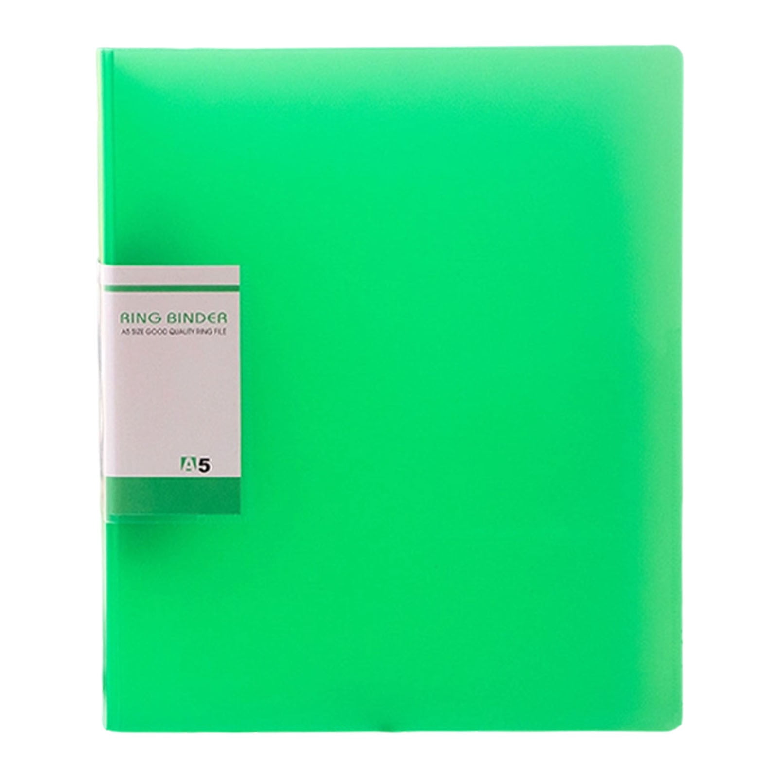 A5 2-Hole Punch Loose Leaf Binder Folder, Colored Plastic Ring Document ...